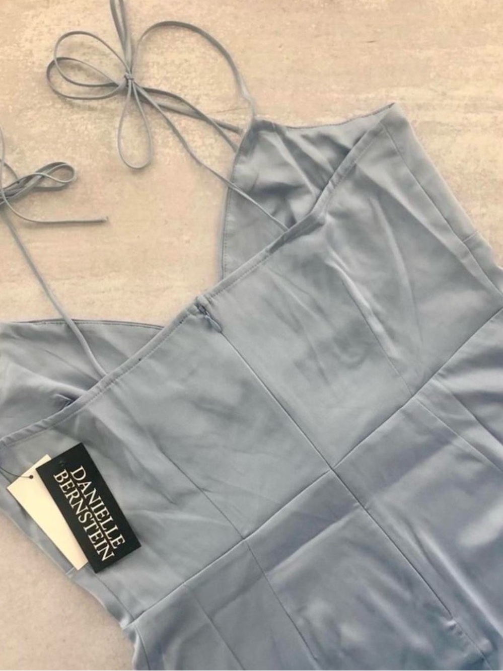 NWT. Danielle Bernstein Slip Dress in Sky Blue. Size 10. New with tags, unworn! - Picture 11 of 11